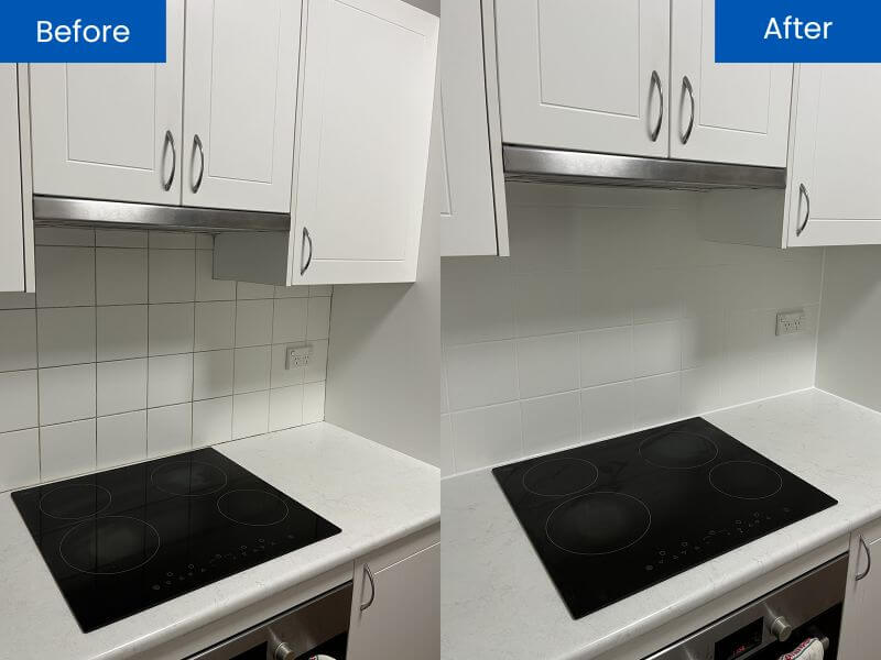 Kitchen Splashback Regrouting and Resealing Service Sydney